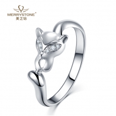白18K金钻石女戒