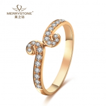 18K金钻戒金箍棒女戒