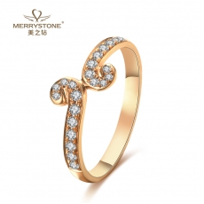 18K金钻戒金箍棒女戒