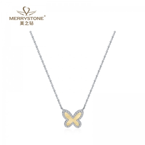白18K金钻石套链