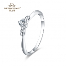 白18K金钻石女戒