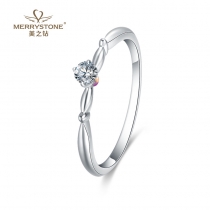 白18K金钻石女戒
