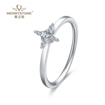 白18K金钻石女戒