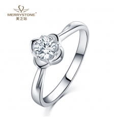 白18K金钻石女戒